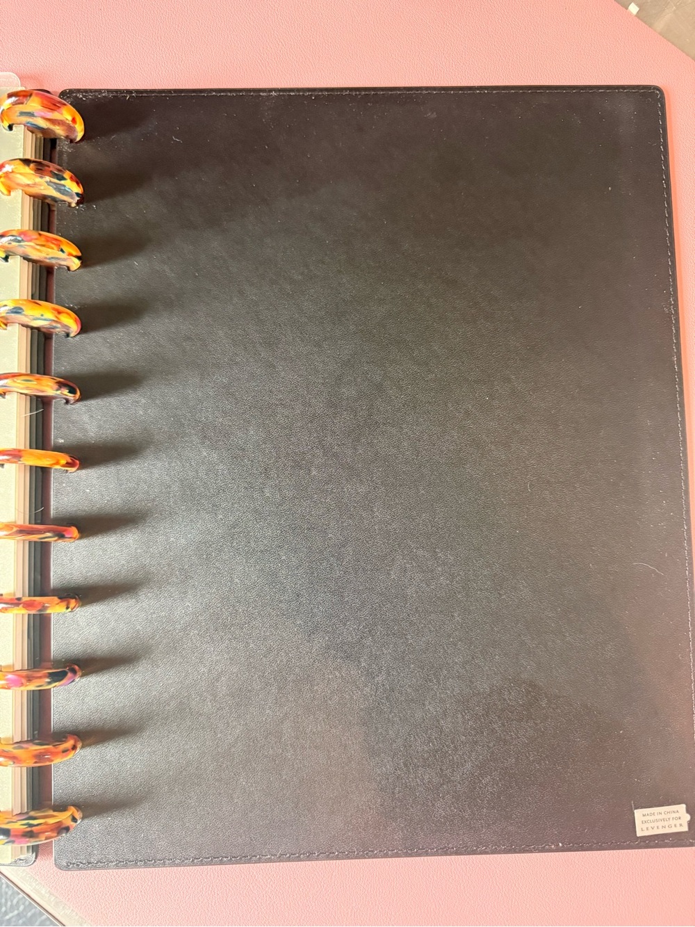 Levenger Red Leather Notebook w/upgraded circa discs - Picture 3 of 12